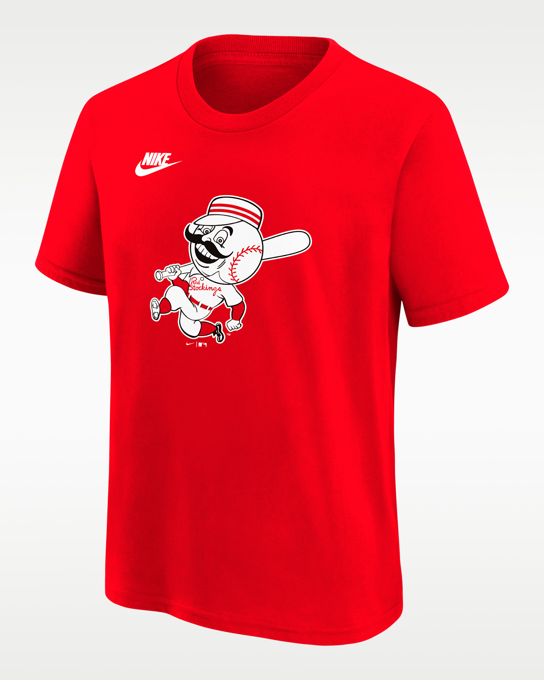 Cincinnati Reds Cooperstown Team Logo Big Kids' Nike MLB T-Shirt